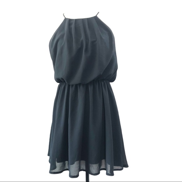 Pure Hope Dresses & Skirts - Pure Hope Black Dress with Halter - lined - with open back to waist back Sz M